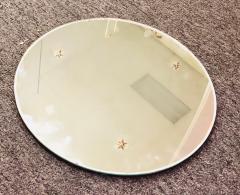 Great Art Deco Mirror with Bronze Star Accents - 885118