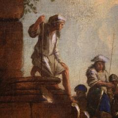 Great Capriccio Painting with Classical Ruins and Figures from the 18th Century - 4027670