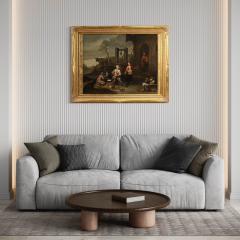 Great Flemish genre scene painting from the 17th century - 4365398