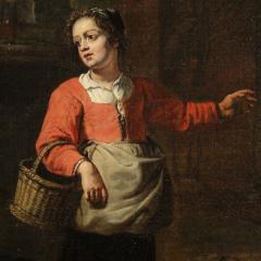 Great Flemish genre scene painting from the 17th century - 4365401