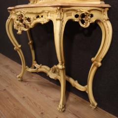 Great Italian console with mirror in Louis XV style - 4323570