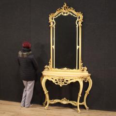 Great Italian console with mirror in Louis XV style - 4323574