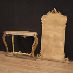 Great Italian console with mirror in Louis XV style - 4323575