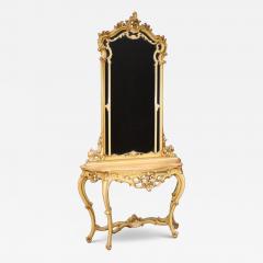 Great Italian console with mirror in Louis XV style - 4326735