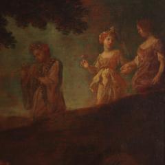 Great Italian painting from the 17th century infant Zeus and the goat Amalthea - 4227544