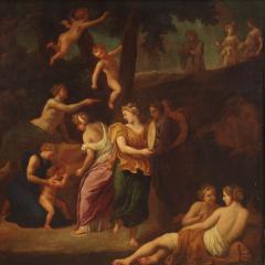 Great Italian painting from the 17th century infant Zeus and the goat Amalthea - 4227550