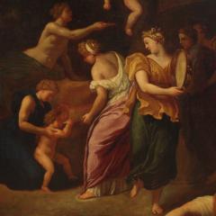 Great Italian painting from the 17th century infant Zeus and the goat Amalthea - 4227552