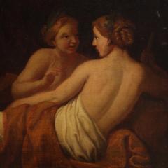 Great Italian painting from the 17th century infant Zeus and the goat Amalthea - 4227553