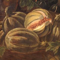Great Italian painting from the 18th century genre scene with still life - 4142724
