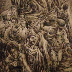 Great Italian painting signed Vittorini C from the 20th century - 4118456