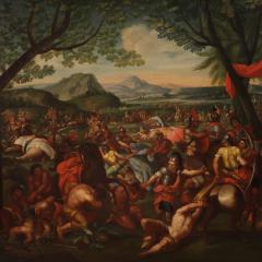 Great battle painting of the 18th century Alexander the Great and Porus - 4343360