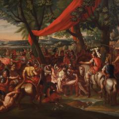 Great battle painting of the 18th century Alexander the Great and Porus - 4343364