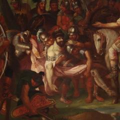 Great battle painting of the 18th century Alexander the Great and Porus - 4343369
