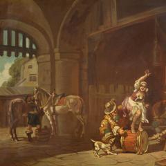 Great painting signed Mattia Traverso interior scene - 4127037