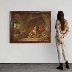 Great painting signed Mattia Traverso interior scene - 4127038