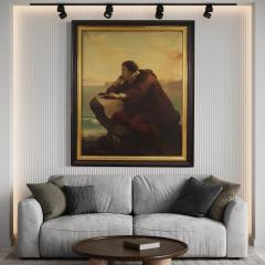 Great painting signed Mauro Conconi and dated 1853 Christopher Columbus - 4179529