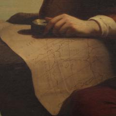 Great painting signed Mauro Conconi and dated 1853 Christopher Columbus - 4179530