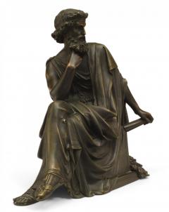 Grecian Seated Toga Man - 4409324