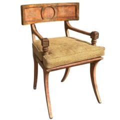 Greco Roman Egyptian Style Klismos Chair Cleopatra Movie Set - 3451652
