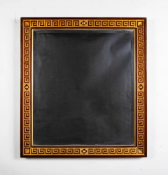 Greek Key and Mahogany Console Mirror - 3545452