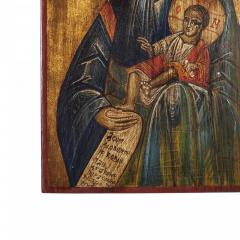 Greek Wood Painted St Simeon - 4670538