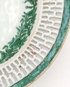 Green Fitzhugh Reticulated Plate China circa 1800 - 3738350