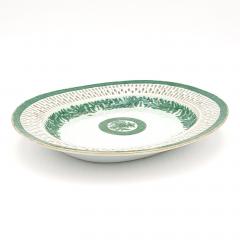 Green Fitzhugh Reticulated Plate China circa 1800 - 3738356