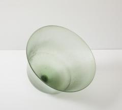 Green Glass Melon Cloche with Knob England 19th C  - 3822515