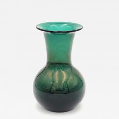 Green Glass Vase Italy circa 1960 - 4399561