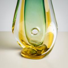 Green Glass Vase by Seguso Vetri d Arte Italy Mid 20th Century - 4431184