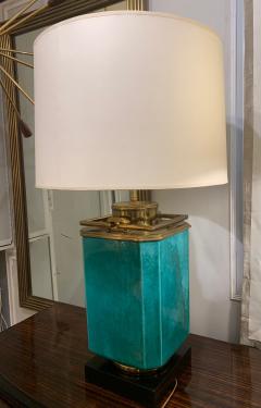 Green Glazed Pottery Lamp - 1048600