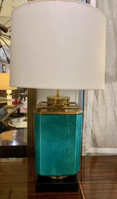 Green Glazed Pottery Lamp - 1048601