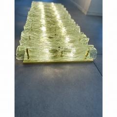 Green Italian Luxury Brass Wall Sconce Murano Glass or Flush Mount - 4735622