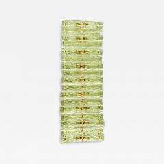 Green Italian Luxury Brass Wall Sconce Murano Glass or Flush Mount - 4738750
