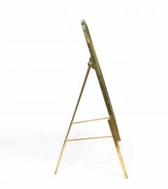 Green Leather Bulletin Board with Stand - 4667077