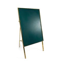 Green Leather Bulletin Board with Stand - 4695060