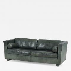 Green Leather Lotus Sofa by Andree Puttman for DeSede 1990 - 2323227