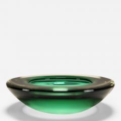 Green Murano Glass Bowl Italy 1950s - 3804950