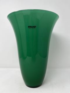 Green Murano Glass Vase by Mazzega - 3946474