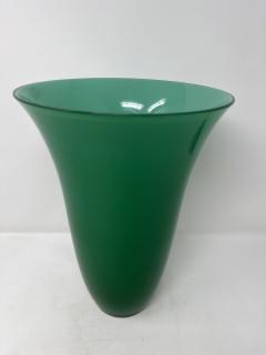 Green Murano Glass Vase by Mazzega - 3946475