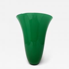 Green Murano Glass Vase by Mazzega - 3947917