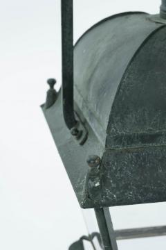 Green Painted French Tole Stable Lantern - 2791496