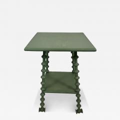 Green Painted Spool Table - 3733743