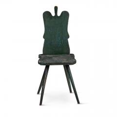 Green Painted Swedish Folk Art Chair - 1788850