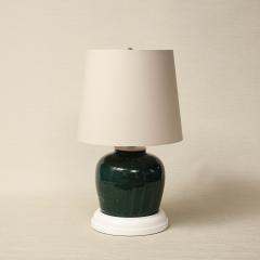 Green Stoneware Jar Table Lamp - 3465262