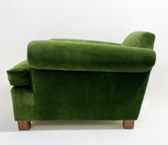 Green Velvet Club Armchair 1940s - 3444908