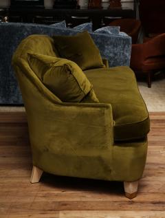 Green Velvet Settee - 3466384