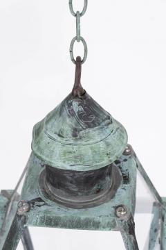 Green Verdigris French Copper Lantern - 4475958