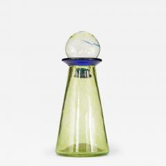 Green and Blue Tinted Glass Decanter - 4742156
