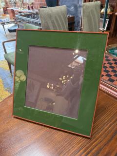 Green and Red Enamel Square Photo Frame - 4371641